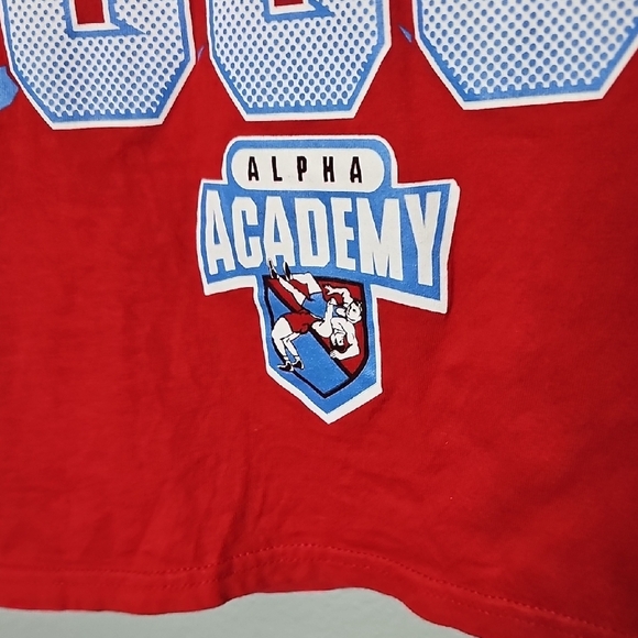 WWE Alpha Academy Shooosh Red Graphic Cotton Short Sleeve Tee Small - Picture 2 of 7